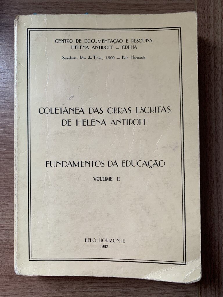 Capa Volume II – Fundamentos da Educação